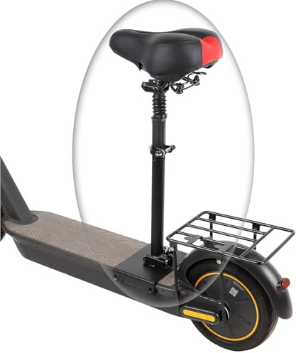 Kompatibel mit Kugoo M4 Verstellbarer elektrischer Scooter -Sattelklappsitz für Einkaufen, Reisen, Schule, Arbeit - Verbesserung des Fahrkomforts - Schaumstoffpolsterkissen und doppelte Stoßdämpfung