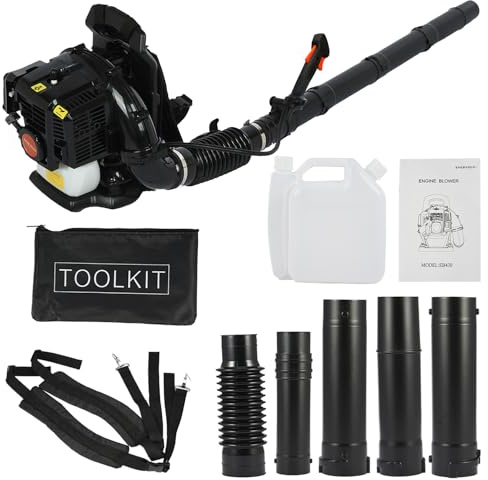 52cc Souffleurs De Feuilles,550cfm 2 Temps 1.7hp Souffleur Thermique,Léger avec de Nouvelles Sangles de Soutien rembourrées améliorées Pendant l'utilisation - Équipement de sécurité