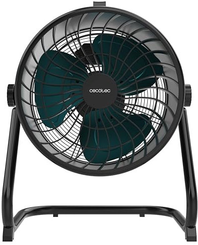 Cecotec Ventilatore da Pavimento Industriale Proindustry Flowcannon. 150W, Carcassa Metallica, 3 Velocità, 1300RPM, Flusso Aria 4800m³/h, Griglia Protettiva, Design Stabile, Inclinazione Regolabile