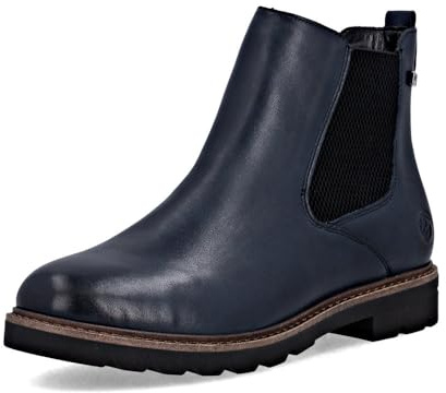 Remonte RemonteTEX - Stivaletti classici da donna D2Q70, con inserto sciolto, idrorepellenti, Blu Combi 14, 37 EU