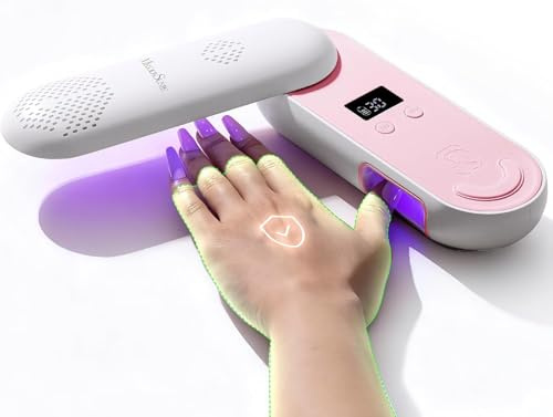MelodySusie UV LED Nail Lamp P-PLUS20F with Rotating Panel 48W