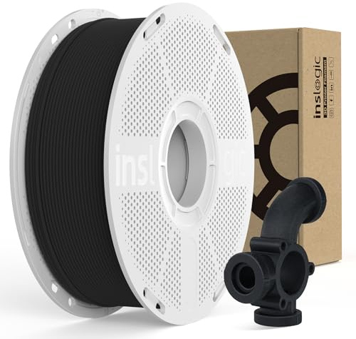 Inslogic Vorgetrocknetes Fiberon PA6-GF25 Nylon Filament Verstärkt mit Glasfaser 1.75mm, 3D Druck Filament bis 210°C HDT, Hitzebeständig, 1kg Spule
