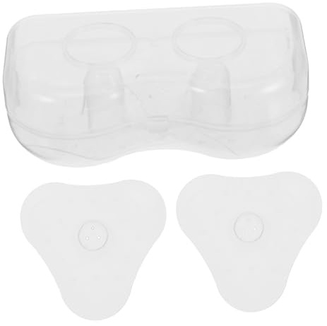 VERDANVERSE Silikon Stillhütchen Transparenter Dreieckiger Brustschutz Mit Aufbewahrungstasche Hautfreundlich Weicher Schutzschild Für Flaches Stillen Tägliche Pflege Für Neugeborene