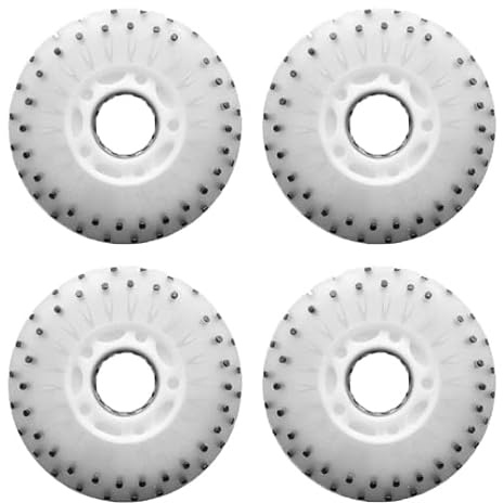 LED-beleuchtete Inline-Skate-Rollen, 70-80 mm, Härtegrad 90A, mehrfarbig, 52 Feuersteinpartikel (weißes Licht, 80 mm)