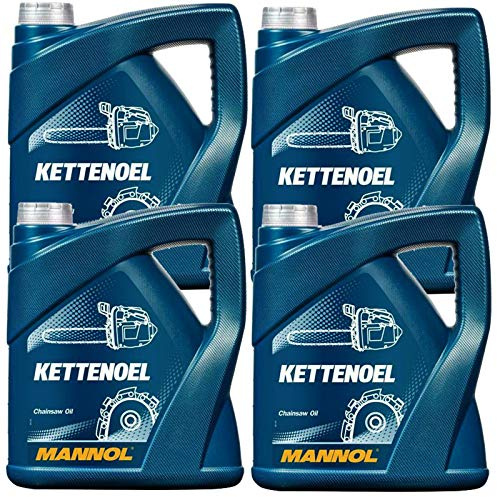 BandelOne enthält 4X 4L Mannol Kettenöl Sägekettenöl Mineralisches Haftöl Öl Motorsäge Kettensäge