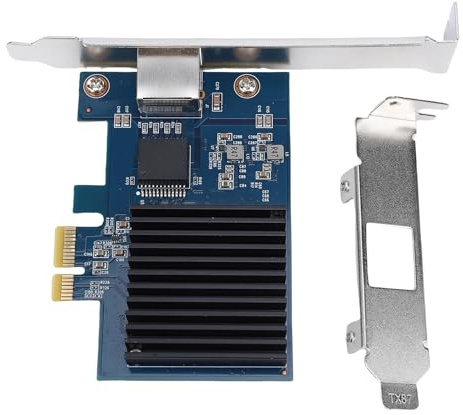 POENVFPO Tarjeta de Red PCIe 10G, Chipset RTL8127 con Velocidades Ethernet de 10 Gbps 5 Gbps 2,5 Gbps 1 Gbps, para Servidores y Computadoras de Escritorio