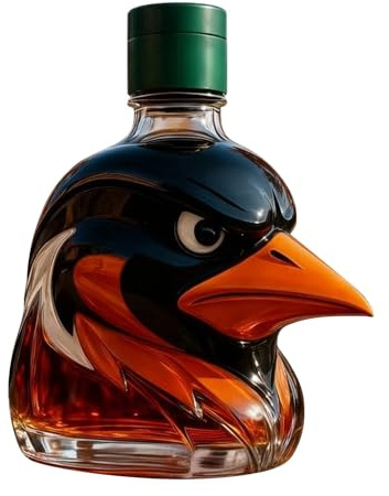 PANGBOER Bottiglia decanter per whisky per feste umoristica a tema testa di falco contenitore per alcolici per intrattenimento domestico divertente whisky bottiglia testa di falco