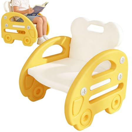 Kinderstuhl – 14,6 x 14,2 x 16,5 Zoll, Vorschulkinderstuhl, robust | Tragbarer, leichter Sitz, Kinderstühle für den Garten, Camping, Esszimmer, Studium, Zuhause, Schule, Kindertagesstätte, Kindergarte