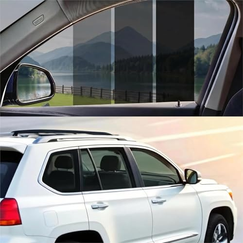 MeYuxg Tönungsfolie Auto,75x300CM Scheibentönungsfolie Auto, Kratzfeste Sonnenschutzfolie Auto zum Blockieren von UV-/IR-Strahlen,Hitze, Auto Tönungsfolie mit Rakelfür Auto, Van, LKW (25% VLT)