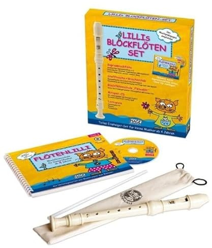 Lillis Blockflöten-Set - Barocke Griffweise, inkl. Audio-CD: Das Set enthält alles, was Ihr Kind für einen gelungenen musikalischen Einstieg braucht! Von Musikpädagogen empfohlen!
