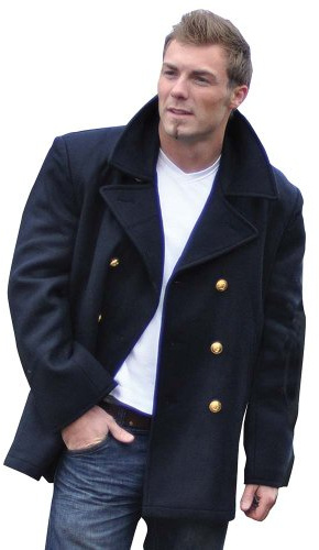 Mil-Tec - Veste Caban BW Marine Laine Avec Boutons Dorés Mil-Tec L