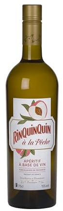 RINQUINQUIN - Distilleries Et Domaines De Provence - Apéritif À Base De Vin - À La Pêche - Produit De France - Bouteille 75 cl