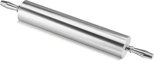 New Star Foodservice Extra Heavy Duty Restaurant Aluminum Rolling Pin, 18, Silver