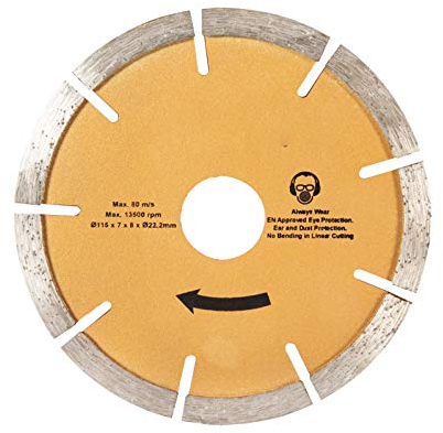 Dapetz ® Diamond Disc Mortar Raking Disc 115mm 4.5 Diamond Pointing Raker Disc Angle Grinder Blade Masonry Ideal for Grinding Crimped Mortar for Re-Pointing Work Mortar Raker