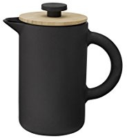 Stelton x-636 - Kaffeebereiter, Pressfilterkanne - Theo - 0,8 Liter - Keramik - schwarz
