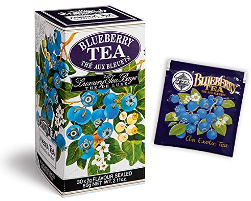 6 confezioni da 30 filtri di Tè Nero al Mirtillo Tea Mlesna - Tè nero selezionato dalle migliori piantagioni Nuwara Eliya e Dimbula unito al carattere unico dell’essenza naturale di mirtillo