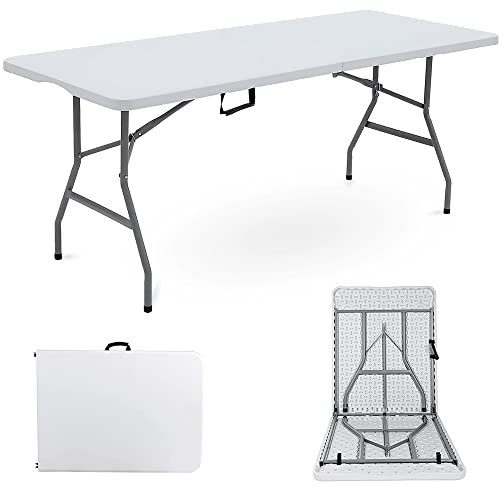 Crystals Premium Quality Heavy Duty 5ft Trestle Table for Dinner Party Camping Activity Boot Sales Folding Portable Tables (5ft Table)