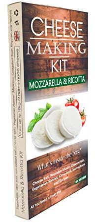 Cheese KIT Mozzarella and Ricotta Making Kit Great Gift Present For All Occasions Contains Rennet Halloumi Goat Cheese