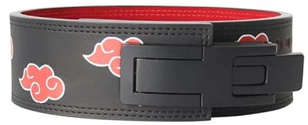 Nekketsu Gewichthebergürtel für Herren, Kniebeugen, Leder, verstellbare Schnalle, Rücken, Unterstützung für Gewicht (13 mm dick, 4 Lagen Leder, Größe S)
