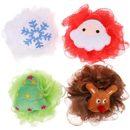 Beavorty Santa Bath Peeling Körper Scrubber Bad Luffa Haut Reinigung Scrubber Pack