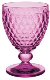 Villeroy & Boch - Boston Berry bicchiere da acqua, 250 ml, bicchiere per bibite in cristallo, lavabile in lavastoviglie, rosa