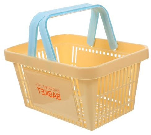 MAGICLULU 2 Cestini Portaoggetti in Plastica Di Piccole Dimensioni Con Maniglie Per Cesto Di Frutta Per Cucina Dormitorio E Campeggio