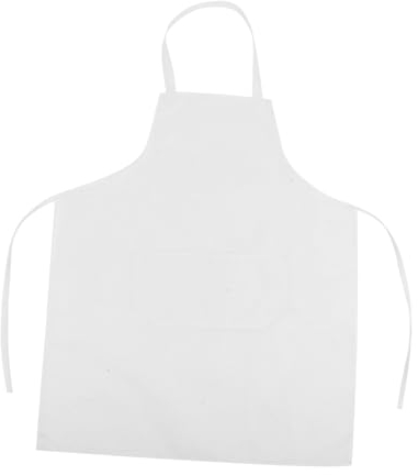 BIUDECO Küchenschürze kitchen apron arbeitsschürze Hotel Schürze männerschürzen Kleidung Schürzen Restaurantschürze ärmellose schürze Neckholder-Schürze Maniküre Arbeitskleidung Weiß
