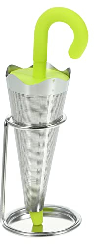 BIUDECO Umbrella Tea Infuser Large Tea Strainer 304 Stainless Steel Silicone Household for Home and Office Use