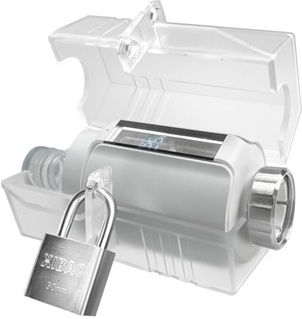 Heizkörperthermostat Schutzabdeckung mit Schloss Upgrade,Thermostat Sensoren, Universelle Intelligente Heizkörperregler-Schutzbox, mehr Platz, zusätzliche Clips, für AVM FRITZ, Honeywell Home, Danfoss
