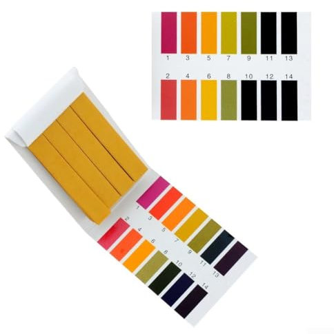 Lackmus-Teststreifen pH 1 14 Tester für Lebensmittel, Wasser, Urin, 80 Stück (80 Stück)