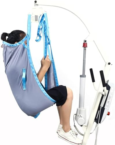 Heavy Duty Patient Lift Sling - Full Body Mesh Toileting Hoist for Elderly & Disabled, Divided Leg Shower Sling for Lifts