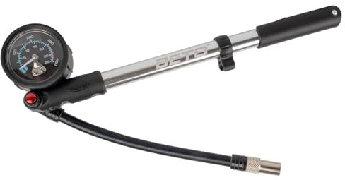 BETO Pompa ammortizzatore in alluminio per valvola auto AV, 400 psi, 28 bar, con manometro