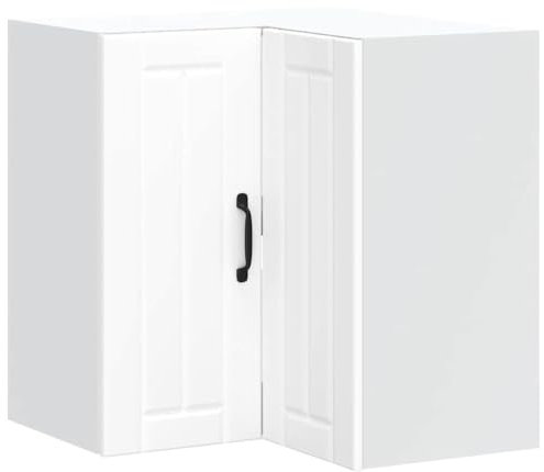 vidaXL Eckschrank Küchenschrank Lucca, weiß