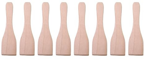 Espátula de madera compatible con/repuesto para parrilla Severin 2360048 Raclette Grill | 8 unidades
