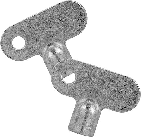 OSALADI 2pcs Radiator Keys for Bleeding Metal Water Key Radiator Utility Air Plumbing Tool for Heating Maintenance