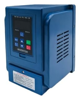 BOOGHIGC Inverter for Pompa, Pompa dell'Acqua, Motore a Pressione costante, convertitore di frequenza, 0,75-1,5-2,2 kW, Universale, monofase o trifase, Ingresso 220 V, Guscio Blu wzw2(2.2kw)