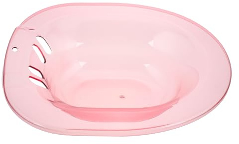 EPIGEIST Sitzbadewanne für Frauen mit Ergonomischem Sitz Bidetähnliches Sitzbad mit Ablauflöchern Breiter Sitzfläche Vielseitig für und Dampfbehandlung Kompatibel mit Standardtoiletten und