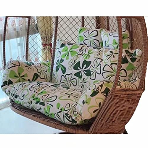 Garden Patio Rattan Swing Chair Cushion, Double Egg Hammock Chair Pads, Swing Chair Cushion Pad for Indoor Outdoor Hanging Basket Chair, 110x150cm Furniture Decoration Cushion Grass