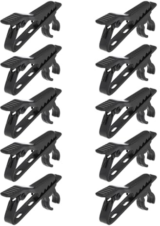 Yooghuge Pinces en métal pour micro cravate - Pince à cravate - Revers / collier / cravate pour vêtements - Support de microphone - Pince en métal
