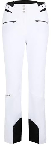 Ziener TILLA-Z Pantalon de Ski/de Neige pour Femme | Primaloft imperméable et Respirant, Blanc, Taille 36