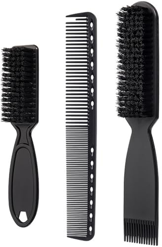 3 Stück Bartreinigungsbürste Bart Schnurrbart Haarreinigung Doppelkopf Haarstyling Für Männer