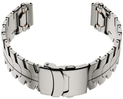 Klockarmband i rostfritt stål och titan med snabbkoppling, universal, vikbart spänne, herrarmband 20 mm/22 mm(Titanium,20mm)