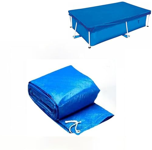 Cubierta de piscina, marco impermeable, juego fácil, a prueba de polvo, lona protectora para piscina familiar, piscina infantil y exterior villa jardín (220 x 150 cm)