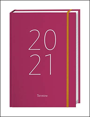 Tages-Kalenderbuch A6, pink Kalender 2021
