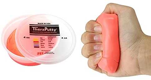 CanDo TheraPutty - Therapie-Knetmasse - 113 g - rot (leicht)