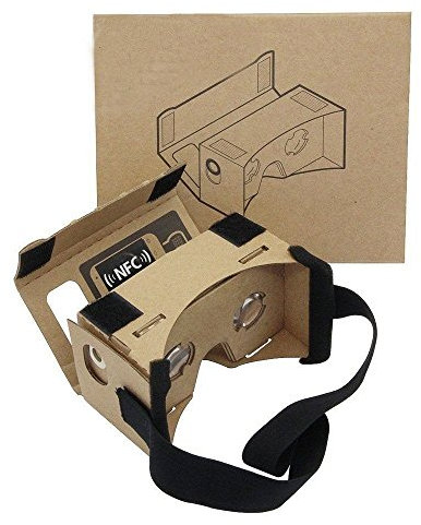 Google - karton, virtuelle echter laden Virtual - Reality - Brille 3D - Headset Kasten mit großen klare 3D - optische linse und komfortable Kopf - Nase - pad für alle 3-6 - Zoll - Smartphone