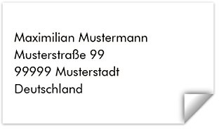 30 x Hochzeit Empfängeraufkleber Adressaufkleber Etikett Label - Schlicht Black and White