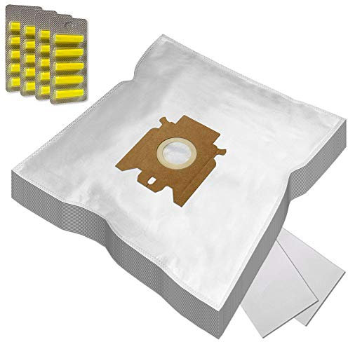 PakTrade Set 20 Sacs Aspirateur + 20 Parfums + 2 Filtres pour Miele Complete C3 Silence Ecoline - SGFK2