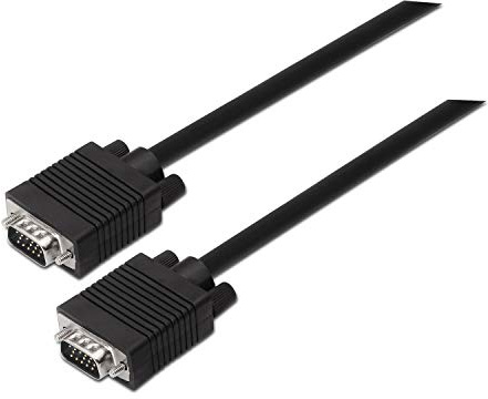 AISENS A113 – 0070 – Câble SVGA de 5 m pour Moniteur, écran et projecteur, Couleur Noir