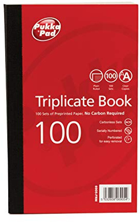 Trippelbok full storlek 100 sidor inget kol krävs - Pukka dyna 21,5 x 13 cm